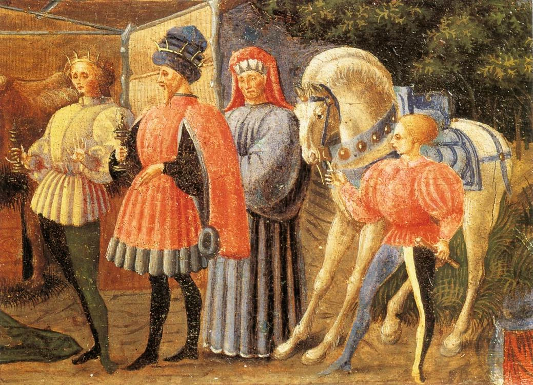 Adorazione dei Magi - Museo Arcivescovile, Firenze, dettaglio